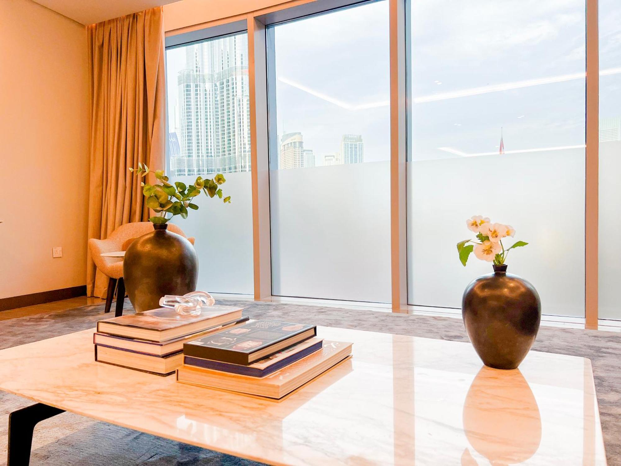 Downtown Luxury - Stunning Burj Khalifa & Sea View - 5 Minutes Walk To Dubai Mall المظهر الخارجي الصورة